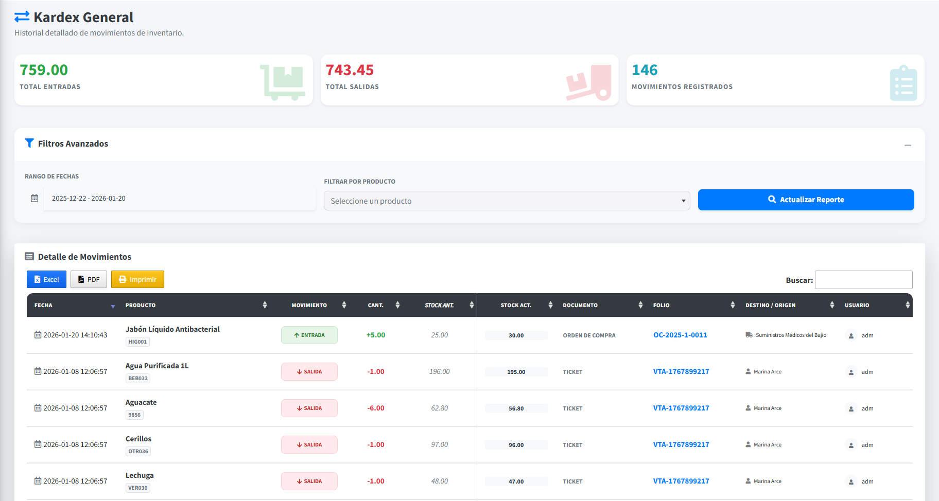 Gestión de Inventario